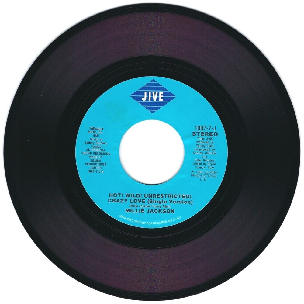 Millie Jackson ‎45 RPM - Hot! Wild! Unrestricted! Crazy Love/Instr. - Jive M-